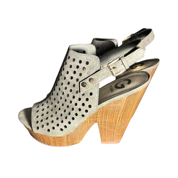 G by Guess Shoes - G by Guess Olive green platform heel